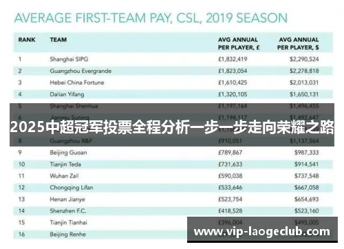 2025中超冠军投票全程分析一步一步走向荣耀之路