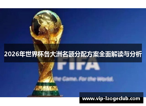 2026年世界杯各大洲名额分配方案全面解读与分析