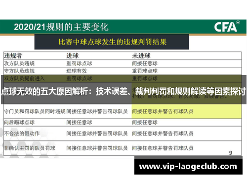 点球无效的五大原因解析：技术误差、裁判判罚和规则解读等因素探讨